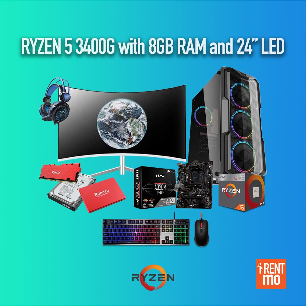 Ryzen 5 3400G Set with 8GB RAM, 24