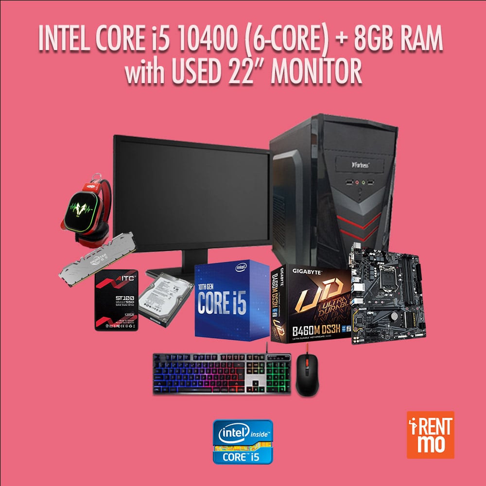 intel core i5 10400 with used monitor