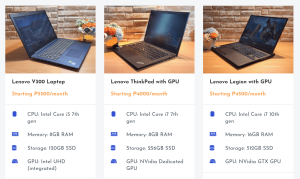 Laptop Rentals for Personal Use