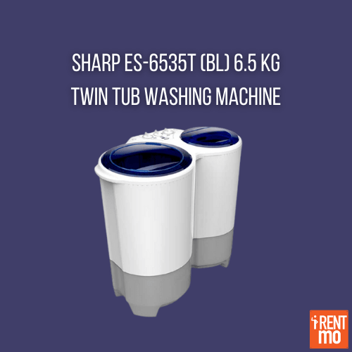 Sharp ES-6535T (BL) 6.5 kg Twin Tub Washing Machine