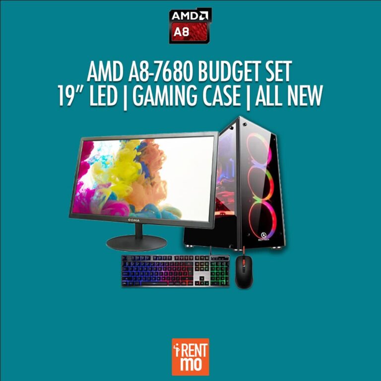 Amd A8 7680 Pc Set With 19″ Led And Gaming Case Buy Rent Pay In Installments