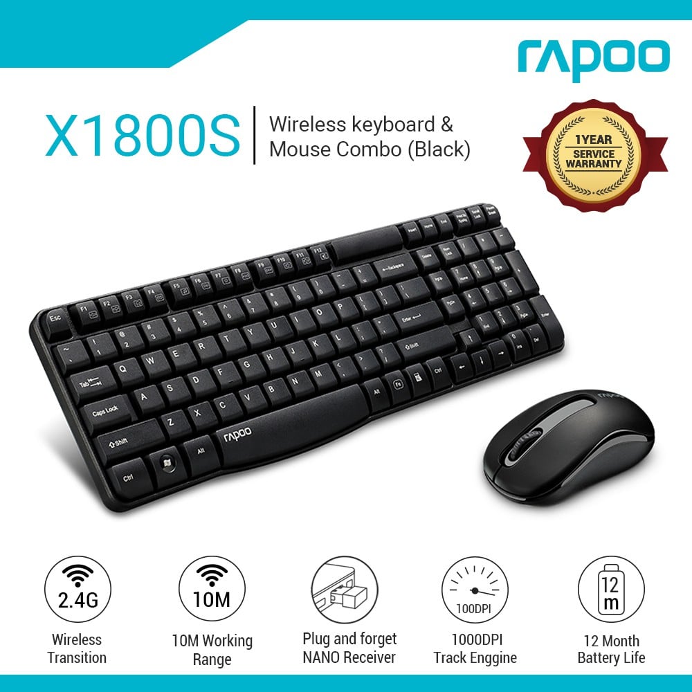 rapoo wireless keyboard and mouse