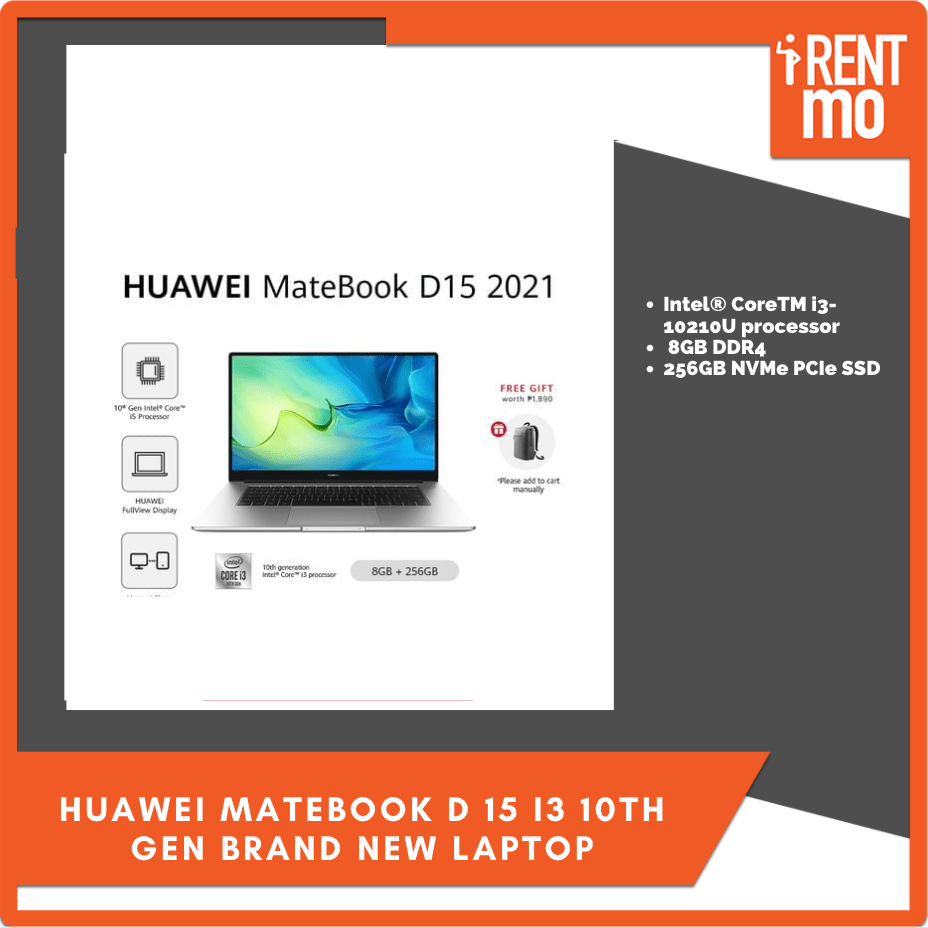 HUAWEI MateBook D 15 i3 10th gen Laptop