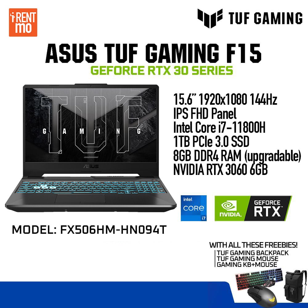 ASUS TUF Gaming F15 (FX506HM-HN094T) RTX 3060 - Buy, Rent, Pay in