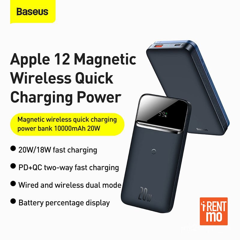 Baseus Batterie Externe Magnétique, 10000mAh Magsafe Power Bank