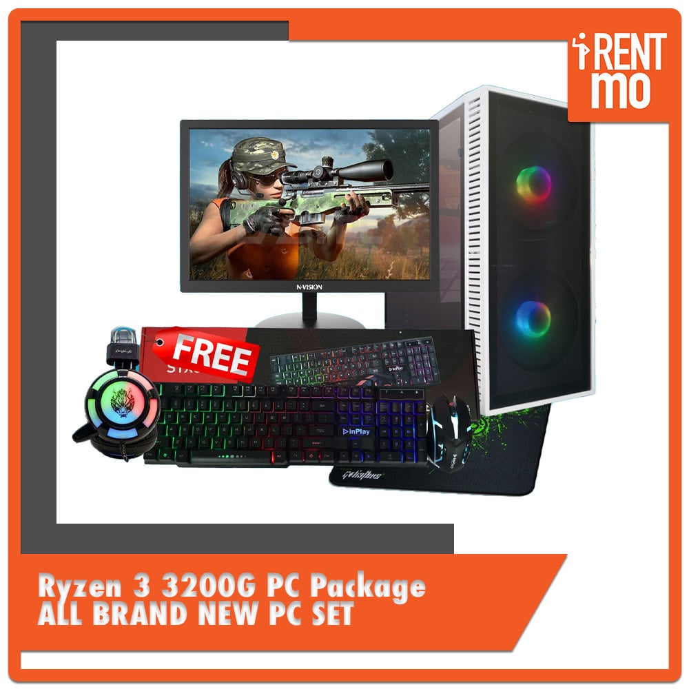 Ryzen 3 3200G PC Set - All Brand New - Buy, Rent, Pay in