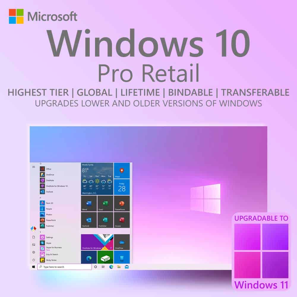 **Hardware** 32/64bit Microsoft Windows 10 Pro Lifetime  Activation Key 