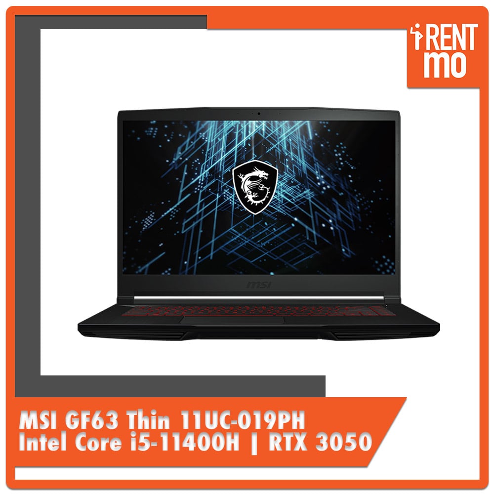 MSI GF63 Thin (GF63 11UC-019PH) Gaming Laptop | Intel i5-11400H (6 cores) | RTX 3050
