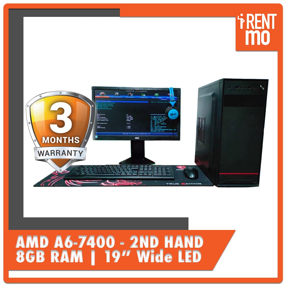 AMD A6-7400 with 19" Monitor USED