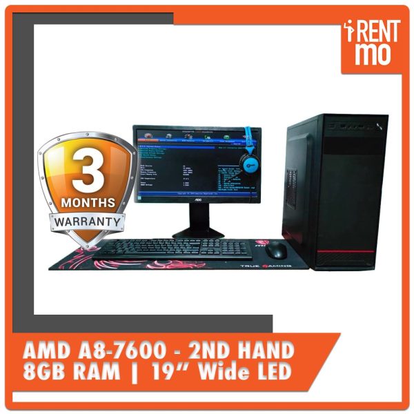 AMD A8-7600 with 19" Monitor USED