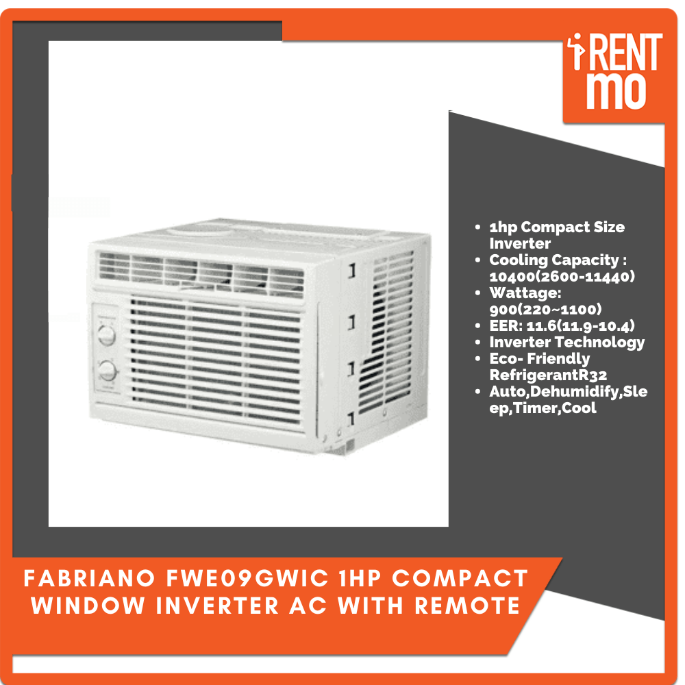 Fabriano FWE09GWIC 1hp Window INVERTER AC with Remote Control