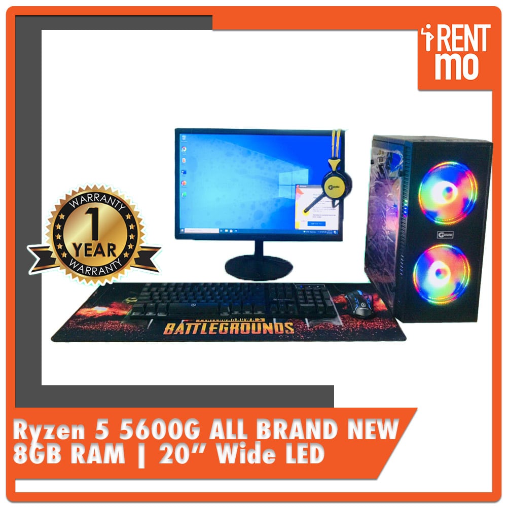 Ryzen 5 5600G with 20" Monitor All New