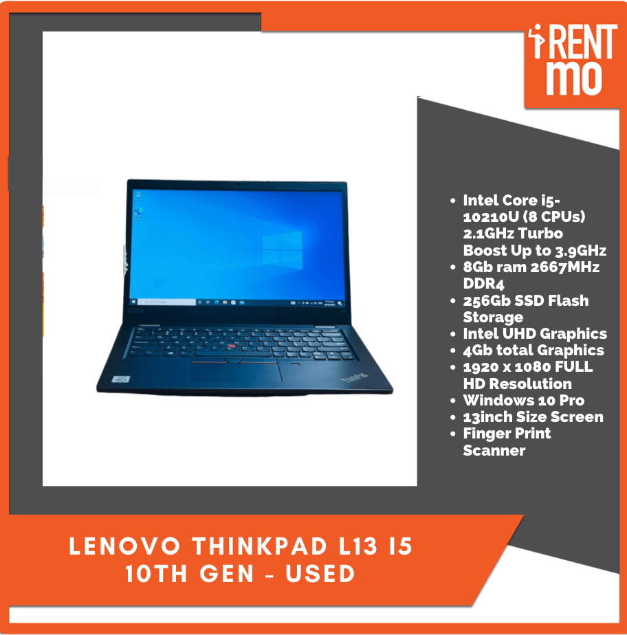 Lenovo Thinkpad L13 i5 10Th Gen - Used