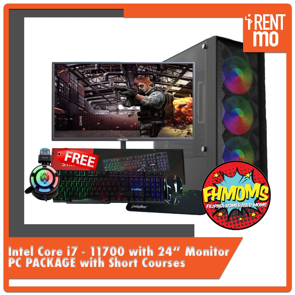 Intel Core i7 PC Package with 24" Monitor and FHMOMS Courses