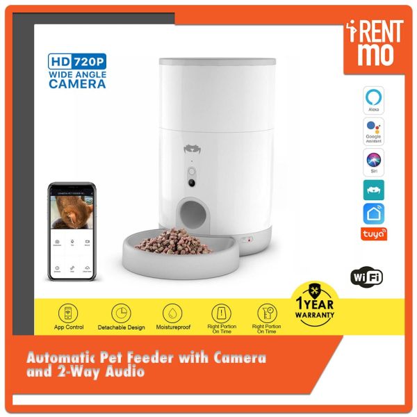 Automatic Pet Feeder with Camera and 2-Way Audio