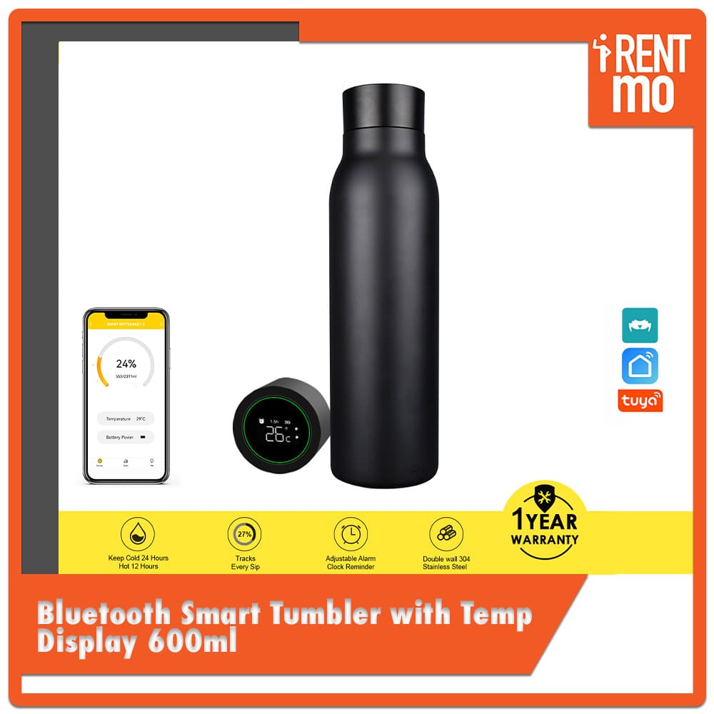 Bluetooth Smart Tumbler with Temperature Display - 600ml