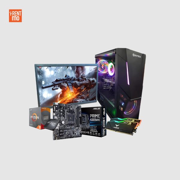 Ryzen 3 4350G with 19" LCD monitor 16GB RAM and True Rated PSU