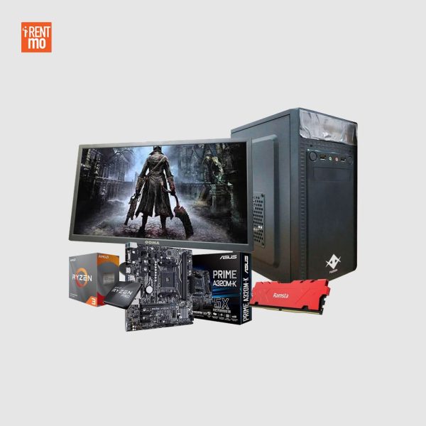 Ryzen 4350G with 24" LCD and Generic Case Basic PC Package